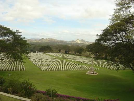 Rows of headstones at Bomana War Cemetery
